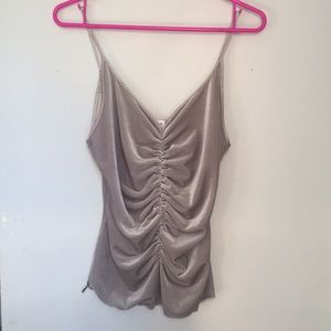 Armani collection grey velvet tank top 8